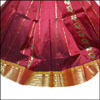 Maroon Pattu Parikini with contrast border SPP-21 - Click here to View more details about this Product